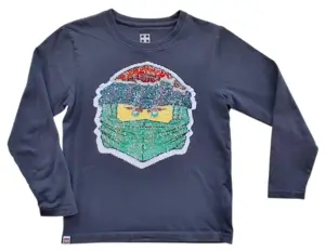 Lego wear mørkegrå langærmet bluse str. 128