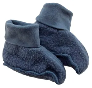 Små rollinger blågrå uld futter str. 80