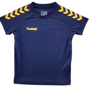 Hummel mørkeblå kortærmet sports T-shirt str. 104
