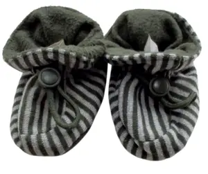 Melton mørkegrønne stribede futter str. 22-23