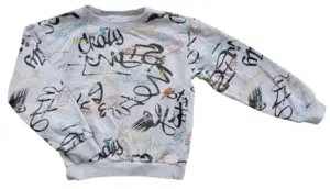 VRS lysegrå langærmet sweatshirt sr. 110-116