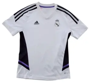 Adidas hvid kortærmet fodboldtrøje str. 152