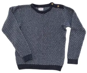 Friends gråmønstret uld trøje str. 128