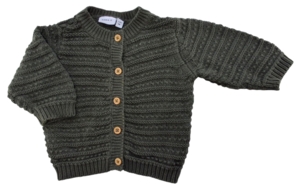 Name it mørkegrøn strikket cardigan str. 56