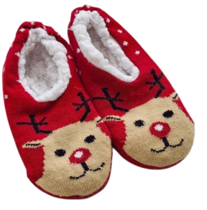 Røde varme jule hjemmesko str. 35-36