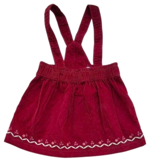 Sergent major mørkerød babyfløjlskjole str. 74