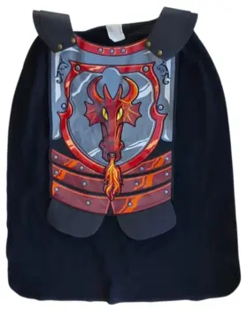 Lego sort ridder kappe str. onesize