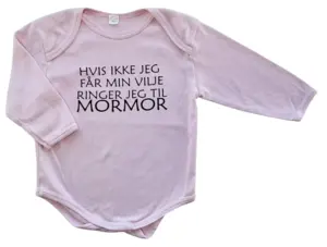 Ibsen Kbh lyserød langærmet body str. 12-18 mdr