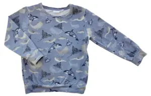 Name it blågrå langærmet sweatshirt str. 104