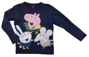 Name it mørkeblå langærmet bluse str. 110