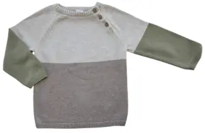 H&M lysebrun finstrikket langærmet trøje str. 86