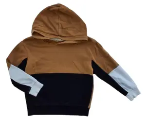 H&M sort trefarvet langærmet sweatshirt str. 110-116