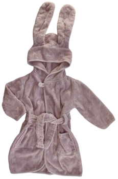 Müsli rosa frottè morgenkåbe str. 80-86