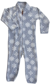 H&M lysegrå fleece heldragt str. 92