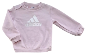Adidas lyserød langærmet sweatshirt str. 80