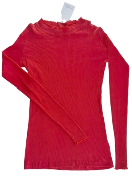 Ny D-XEL rød langærmet rib bluse str. 16 år