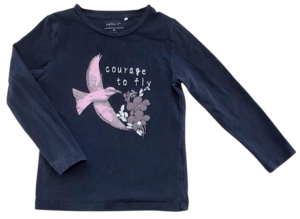 Name it mørkeblå langærmet bluse str, 104