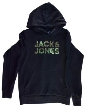 Jack & Jones sort langærmet sweatshirt str. 164