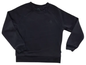 Kronstadt kids sort tyk sweatshirt str. 110-116