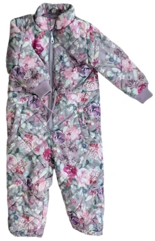 Name it lys lilla blomstret termoheldragt str. 80