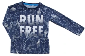 Name it mørkeblå langærmet bluse str. 92