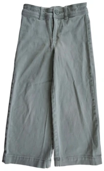 H&M lys grågrønne lange bukser str. 110