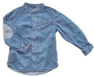 Pomp de lux blå tynd denimskjorter str. 98