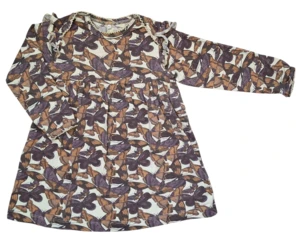 Kids up baby beige langærmet kjole str. 80