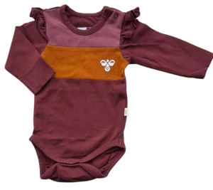 Hummel bordeauxrød langærmet body str. 56