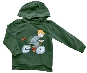 Name it mørkegrøn langærmet sweatshirt str. 98