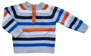 Sprout lysegrå stribet langærmet trøje str. 2 år