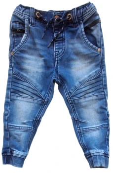 Next blå denim pull ups langbukser str. 92