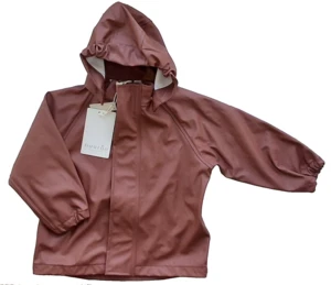 Ny Nuuroo mahogni farvet regnjakke str. 80-86