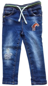 So Cute mørkeblå denim pull ups bukser str. 92