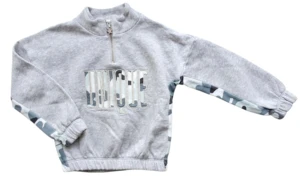 F&F lysegrå langærmet sweatshirt str. 122