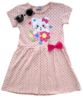 Atabay kids rosa kjole og Rayban solbriller str. 3-4