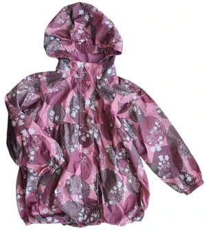 Fransa Kids rosa blomstret og mønstret jakke str. 98