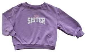 H&M lilla langærmet sweatshirt str. 92