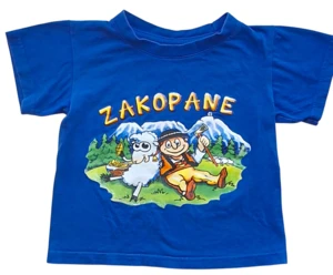 B&C collection blå kortærmet T-shirt str. 86-92