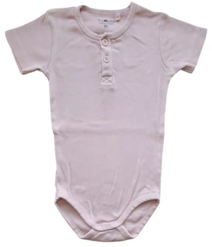 Tiny one lyserød kortærmet rib body str. 80