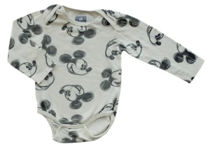 Disney Baby råhvid langærmet body str. 74-80