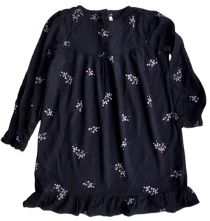 Pomp de lux sort langærmet kjole str. 110-116