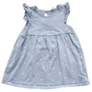 H&M lyseblå ærmeløs sommerkjole str. 68