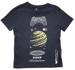 H&M sort kortærmet T-shirt str.146-152