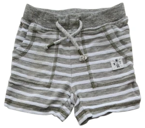 Name it grågrønne stribede sweat shorts str. 92