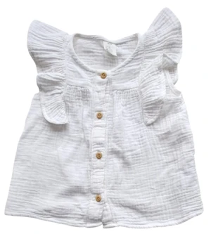 H&M hvid ærmeløs sommerkjole str. 68