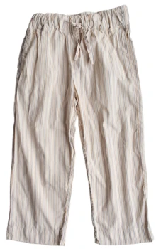 Pomp de lux råhvide stribede bukser str. 110-116