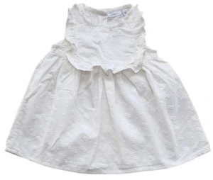 Name it hvid ærmeløs sommerkjole str. 62