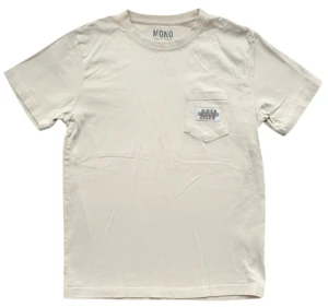 Mono cremefarvet kortærmet T-shirt str. 12 år