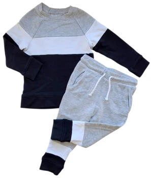 H&M lysegråt sweat sæt str. 86